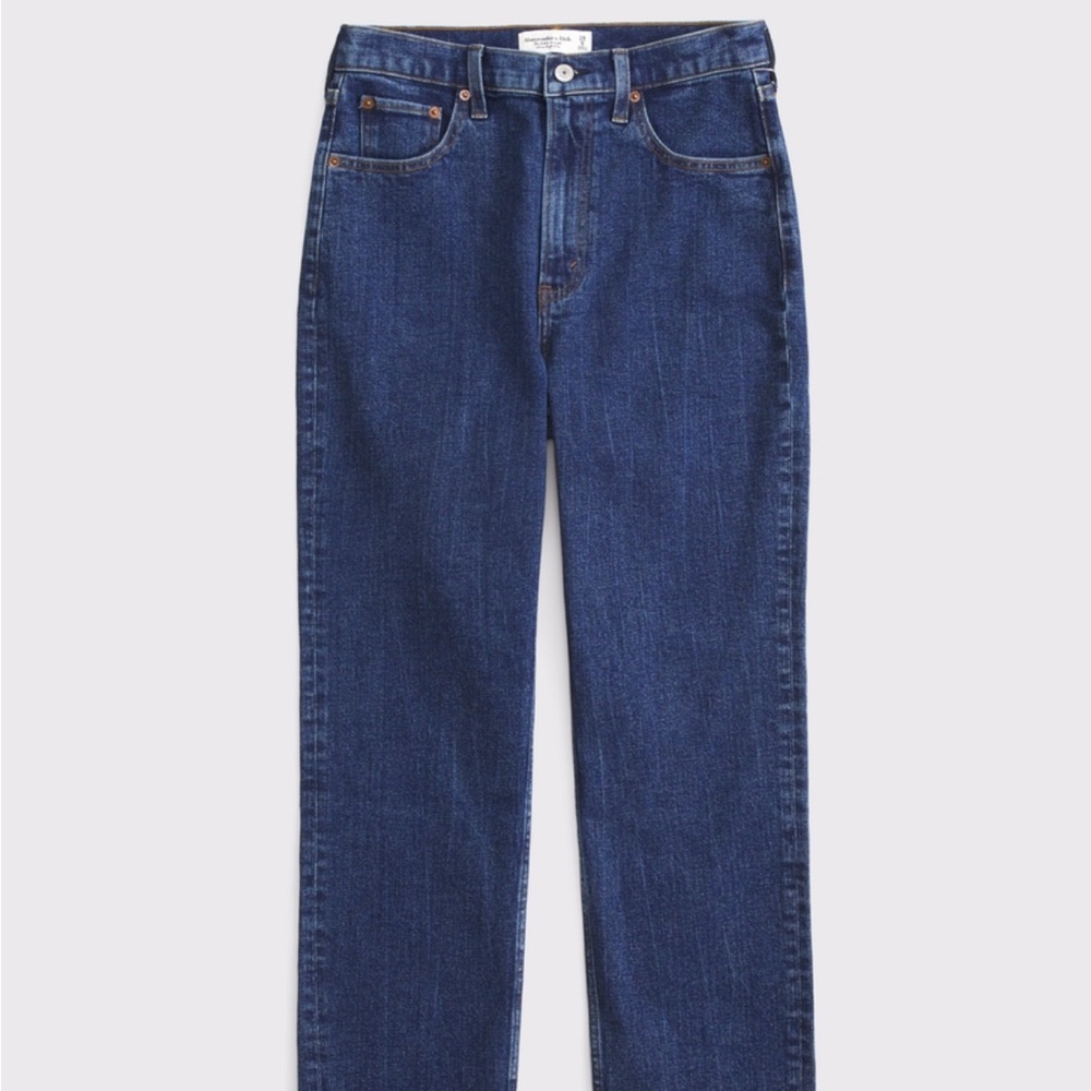 Ankle straight ultra high rise
